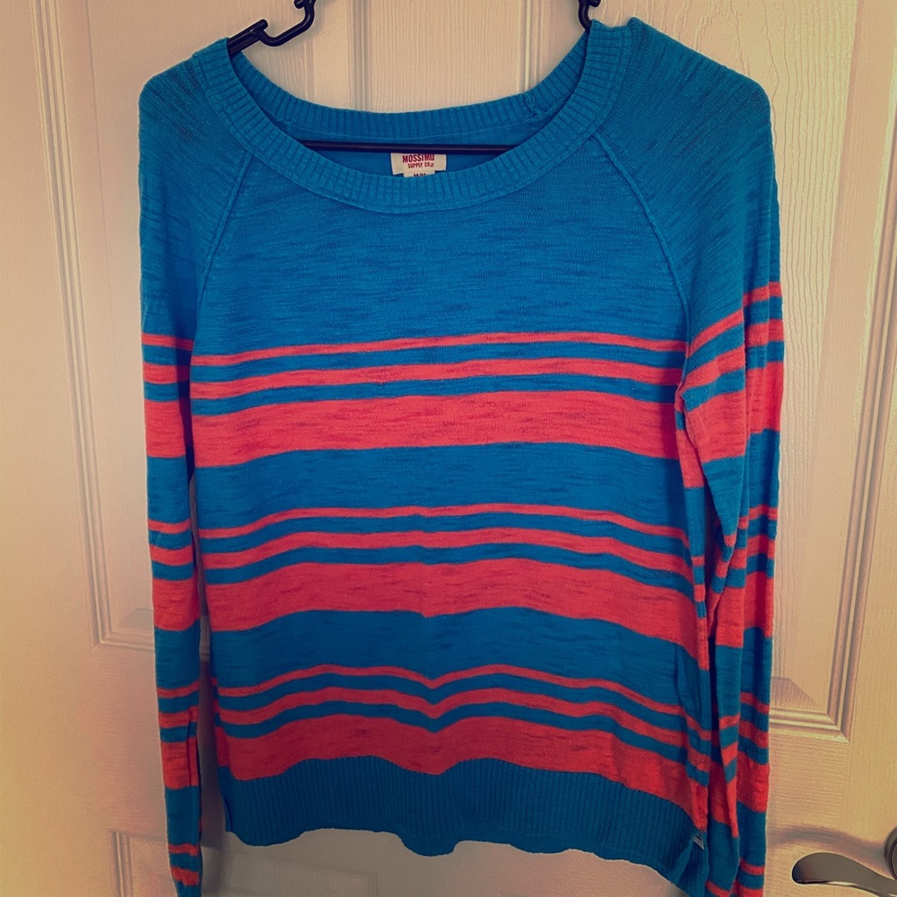 Mossimo blue striped sweater